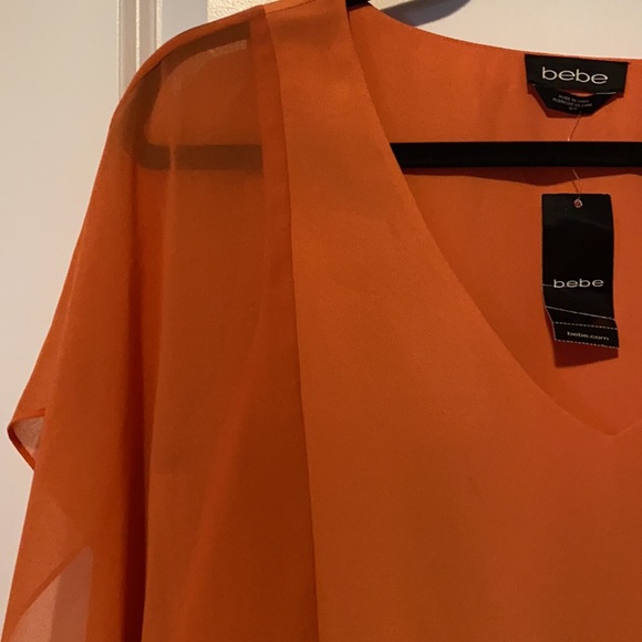 Bebe orange kaftan dress - Picture 2 of 3